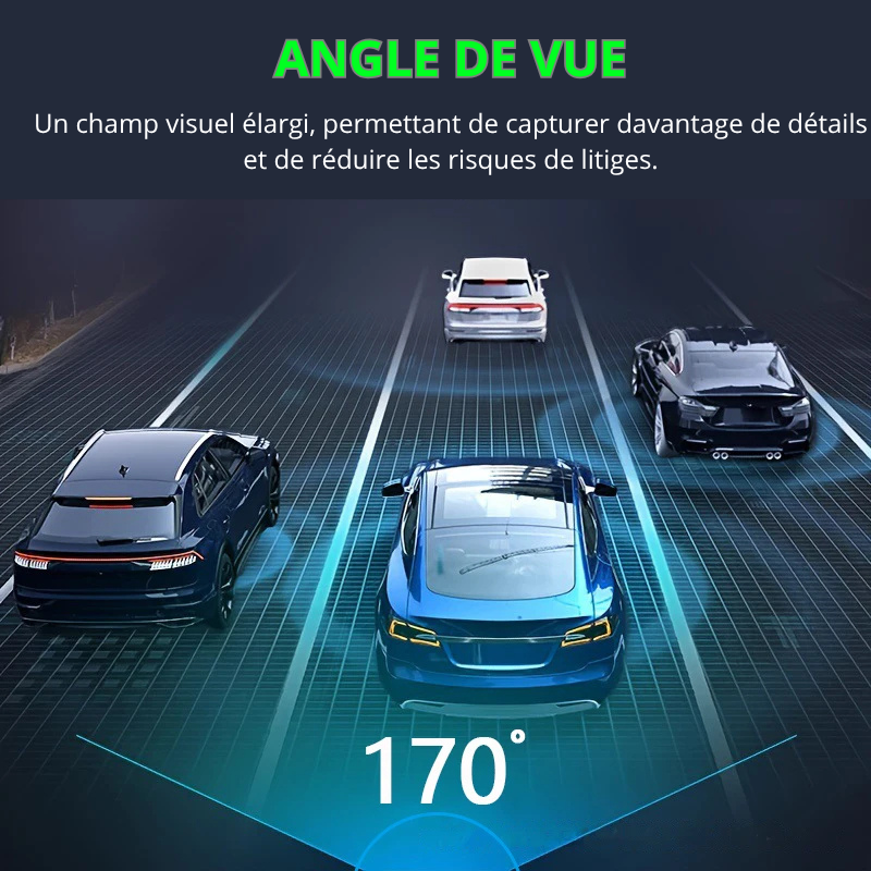 Caméra Dashcam 1080P WiFi – Vision Nocturne IR, Grand Angle & Enregistrement en Boucle