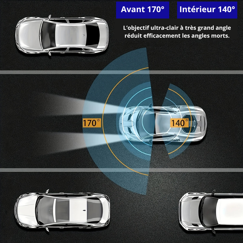 Caméra Dashcam 1080P WiFi – Vision Nocturne IR, Grand Angle & Enregistrement en Boucle