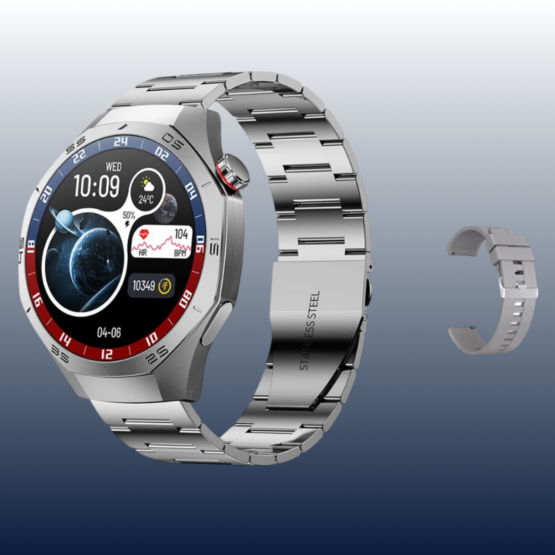 SmartWatch NUVFIT 1 2025 Homme – GPS, Appels Bluetooth & Écran AMOLED !