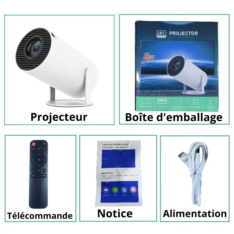 Projecteur Portable USAMR HY200 1080P