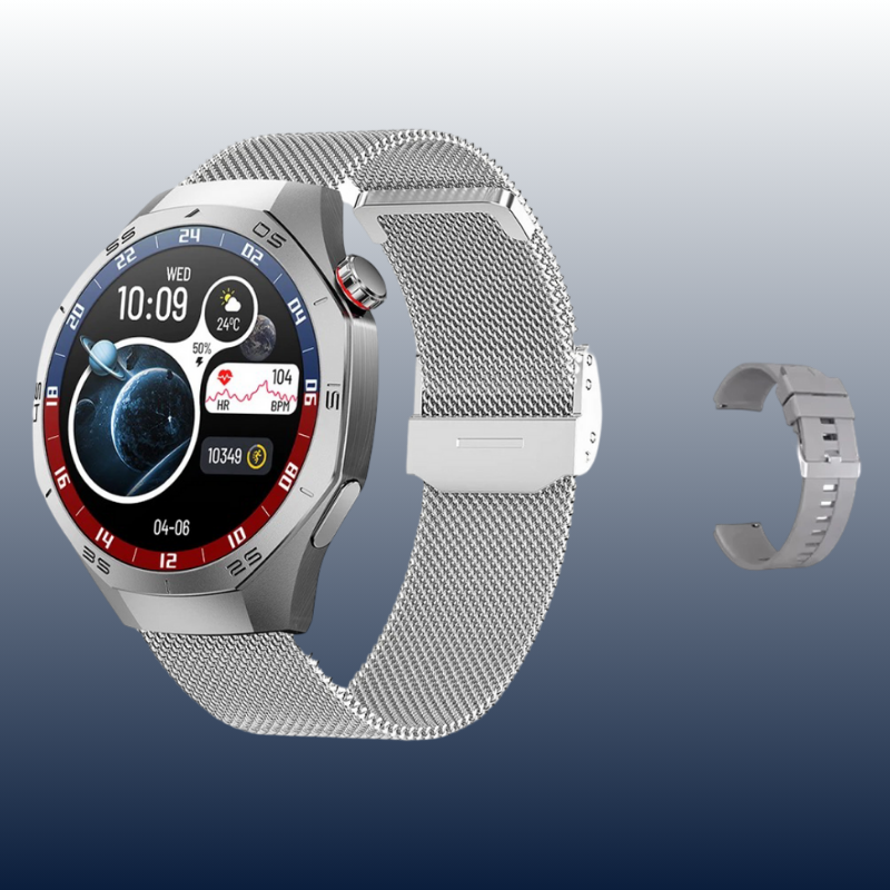 SmartWatch NUVFIT 1 2025 Homme – GPS, Appels Bluetooth & Écran AMOLED !