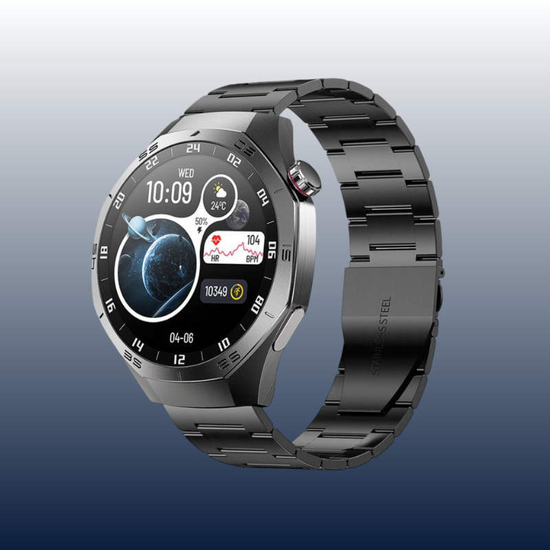 SmartWatch NUVFIT 1 2025 Homme – GPS, Appels Bluetooth & Écran AMOLED !