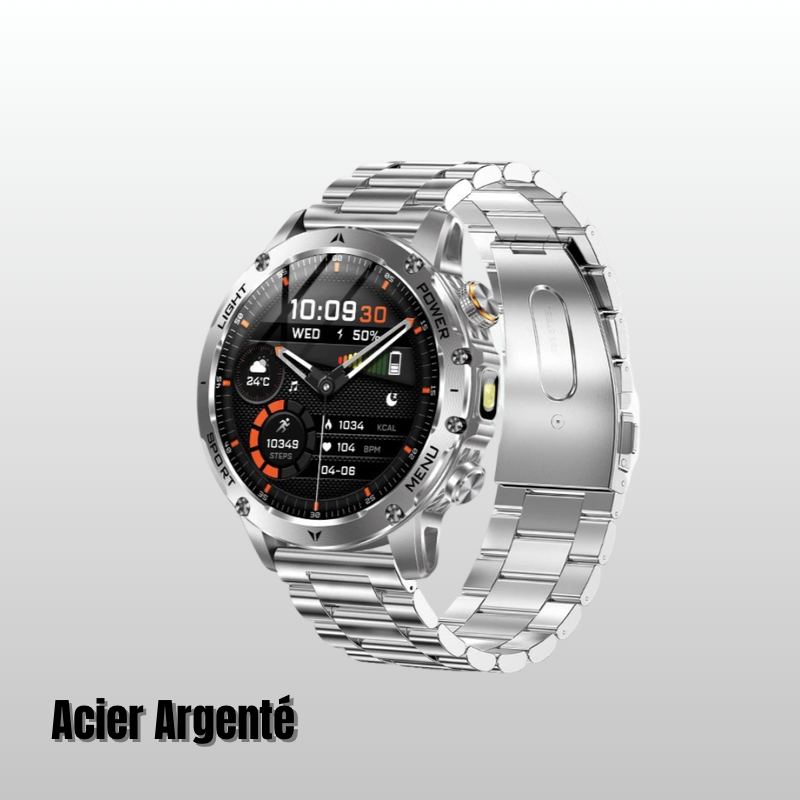 NUVFIT-PRO – La Montre Militaire Connectée 2025 la Plus Robuste, Batterie 1000 mAh