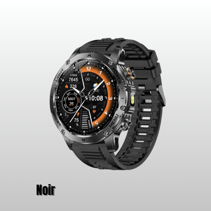 NUVFIT-PRO – La Montre Militaire Connectée 2025 la Plus Robuste, Batterie 1000 mAh