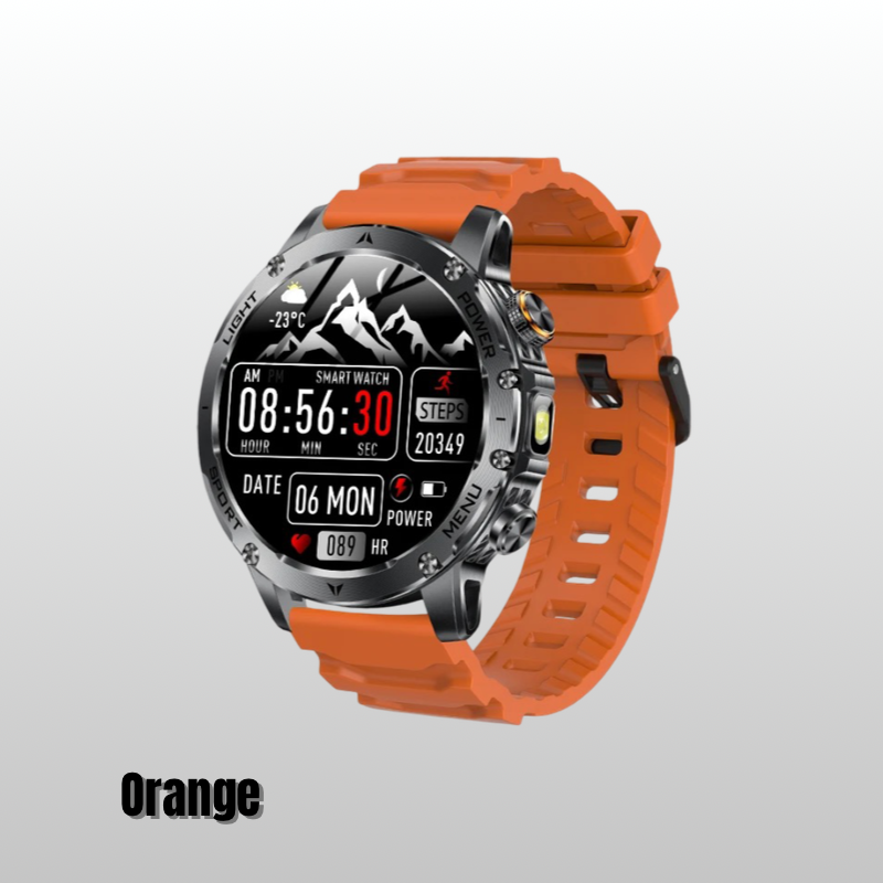 NUVFIT-PRO – La Montre Militaire Connectée 2025 la Plus Robuste, Batterie 1000 mAh