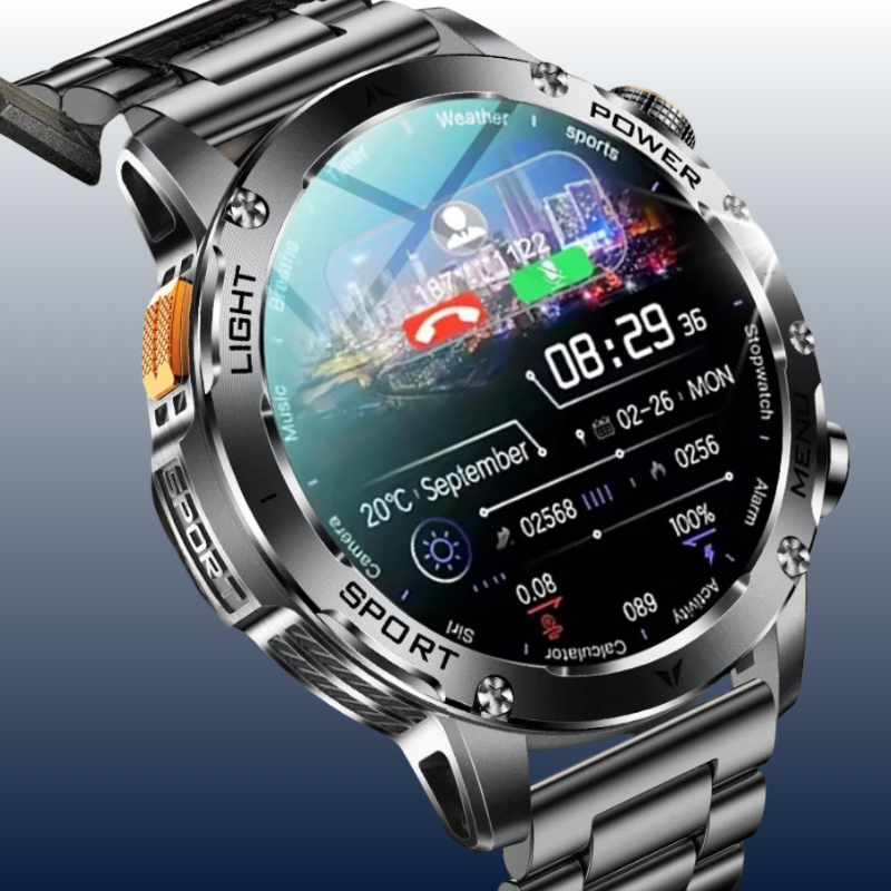 NUVFIT-PRO – La Montre Militaire Connectée 2025 la Plus Robuste, Batterie 1000 mAh