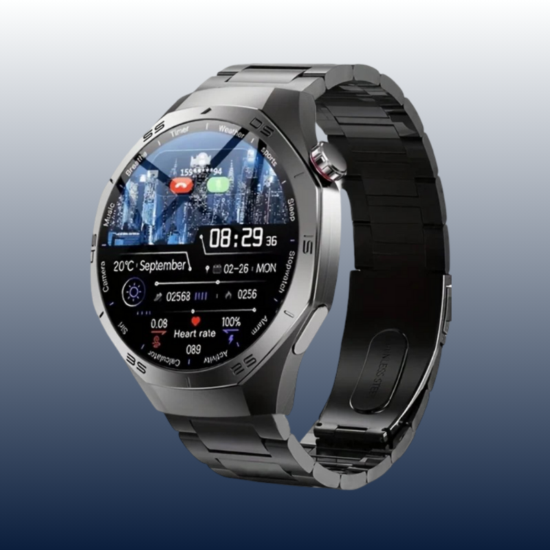 SmartWatch NUVFIT 1 2025 Homme – GPS, Appels Bluetooth & Écran AMOLED !