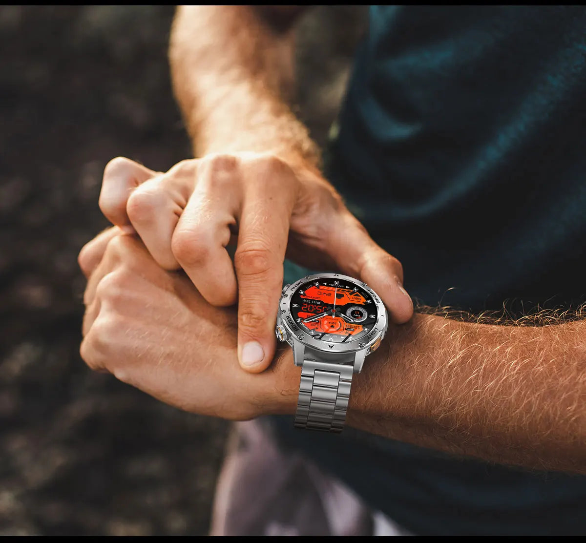 NUVFIT-PRO – La Montre Militaire Connectée 2025 la Plus Robuste, Batterie 1000 mAh