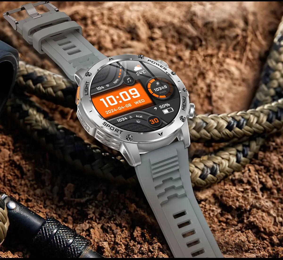 NUVFIT-PRO – La Montre Militaire Connectée 2025 la Plus Robuste, Batterie 1000 mAh